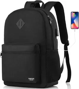YAMTION 15 Inch Backpack for School Business Travel,Computer Bookbag Schoolbag for Work Office High School College Teen Men Boy Girl Women