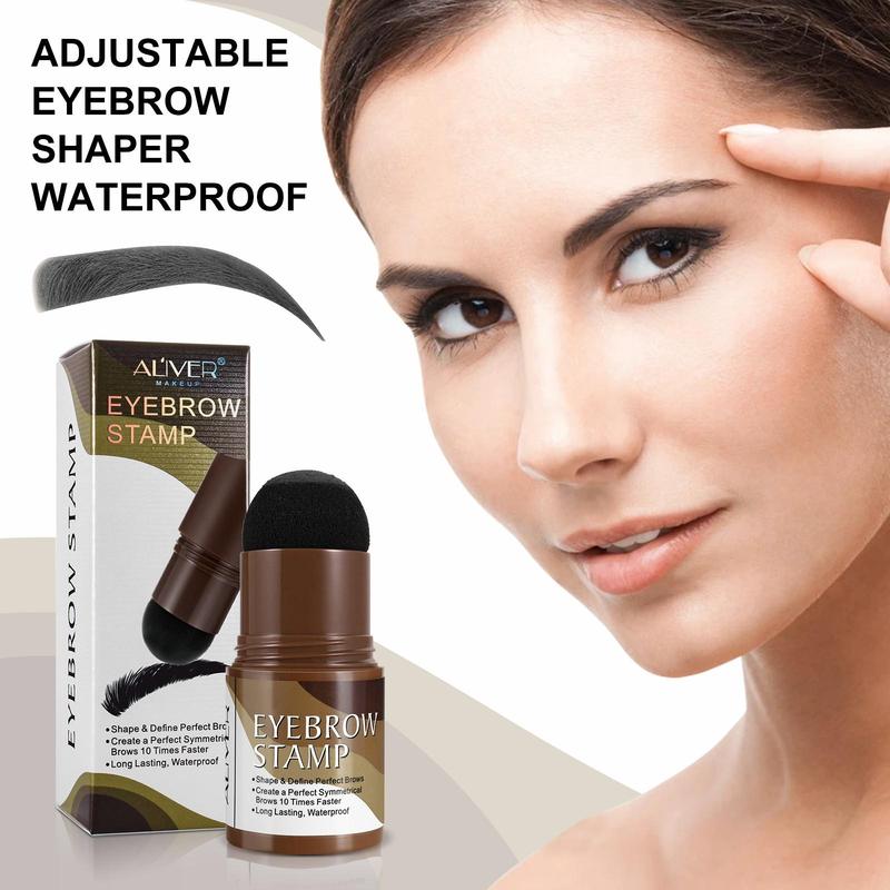 Aliver Eyebrow Stamp Stencil Kit, Eyebrow Stamp and Shaping Kit for Perfect Brow, Eyebrow Stamp Kit , Long Lasting & Waterproof Multicolor Makeup