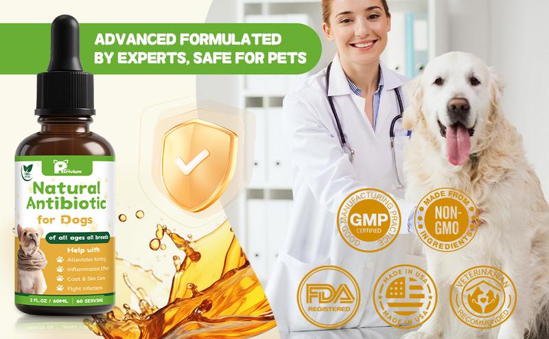 Dogs & Cats Natural Support Drops - Aids Respiratory Comfort, Urinary Health, Skin Relief & Digestion | Suitable for All Breeds & Ages | 2 Oz Dogs & Cats Natural Support Drops - Aids Respiratory Comfort, Urinary Health, Skin Relief & Digestion | Suitable for All Breeds & Ages | 2 Oz