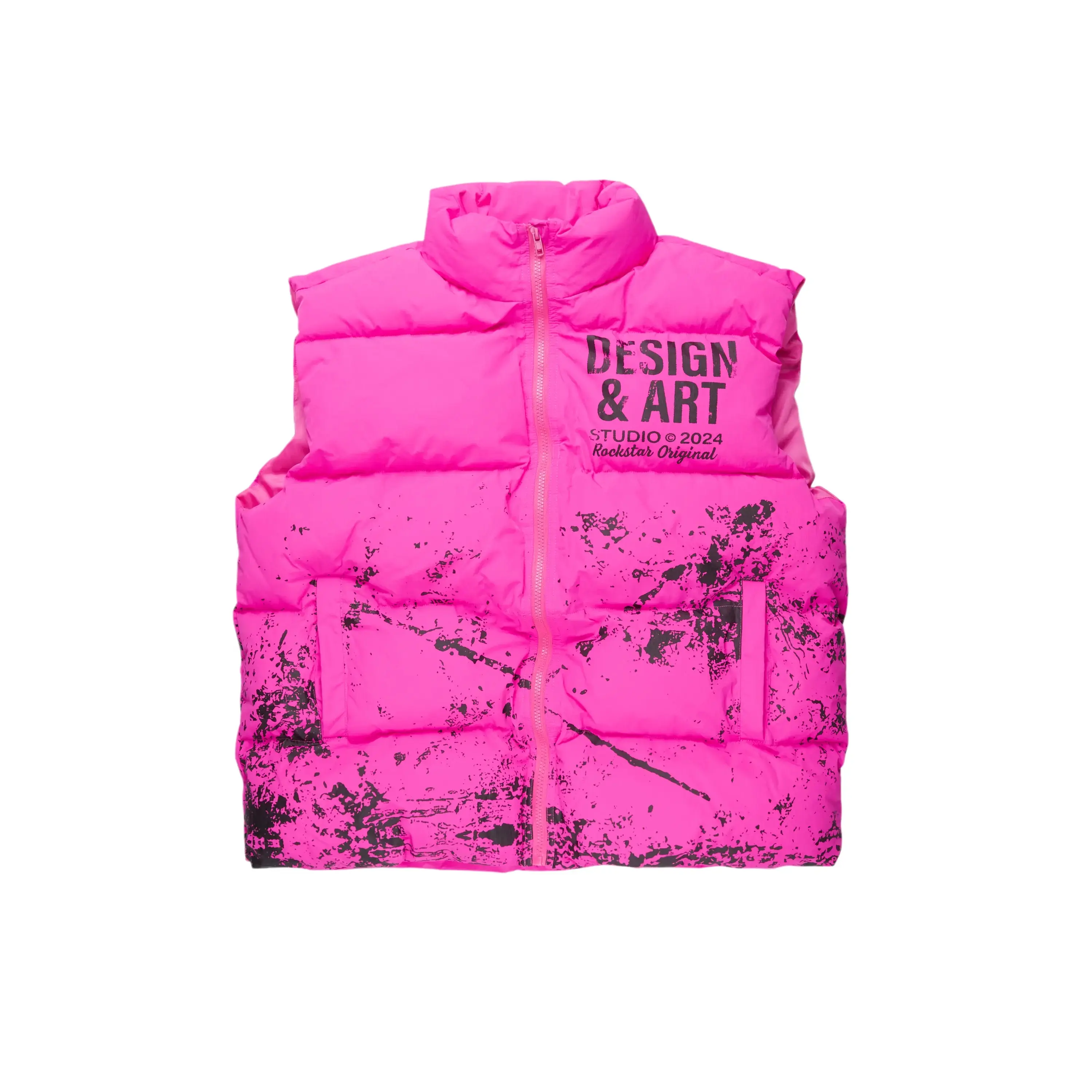 Lamanda Hot Pink Puffer Vest