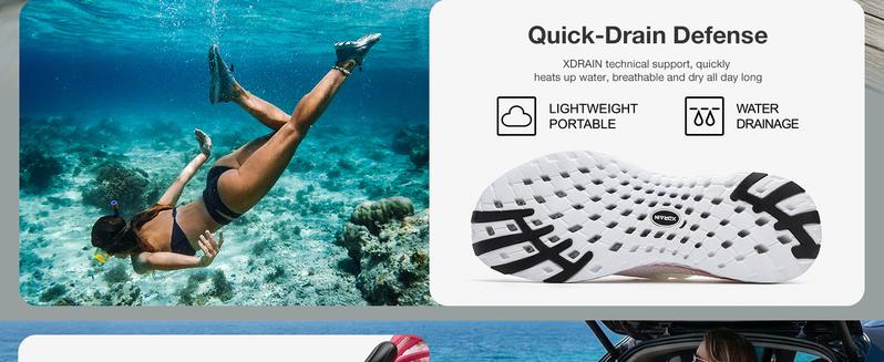 ALEADER Women's Sporty Water Shoes for Beach Pool Water Sports & Outdoor Adventure Lightweight Breathable Design