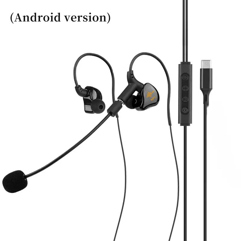 HuaYi K8 Compact Handheld Card Microphone Headset - All-in-2 Karaoke & Gaming Audio Device Kit with Voice Changer, Professional Gear for Live Streaming, Compatible with iPhone & Android Smartphones