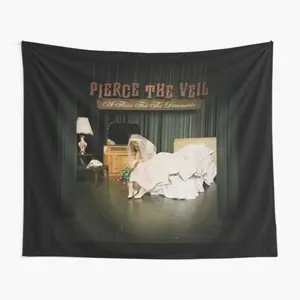 Tapestry Decor Pierce the Veil "This Is for Dramatically Styled" Wall Tapestry, Soft Velvet Fabric, Polyester Material, Easy to Hang, Versatile Home Decor Bedroom,