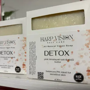 Detox soap (pink, Himalayan salt, and Shea butter) Body Care Moisturizing Unscented Skin Repair Comfort Hydrating Moisturizer Moisture Cleansing