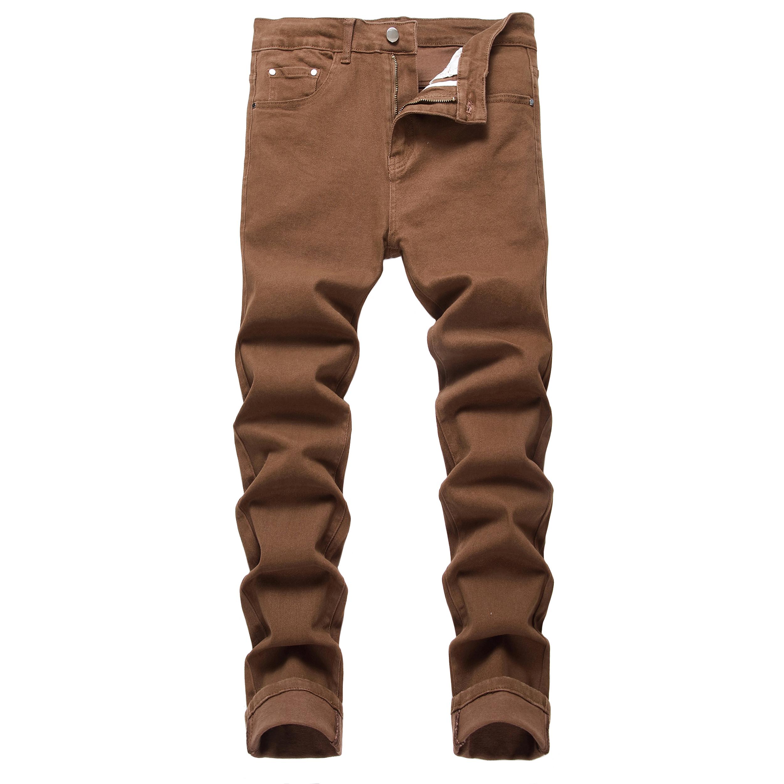 JUNBAOSS Men's Multi Pack Slim Fit Stretch Jeans Colored Skinny Jeans for Men, Distressed Straight Leg Casual Fashion Comfort Flex Waist Denim Pants, Menswear Classic Street Style Cotton Fabric Jean Natural Hipster Personalized Stylish Streetwear Jeans Ou