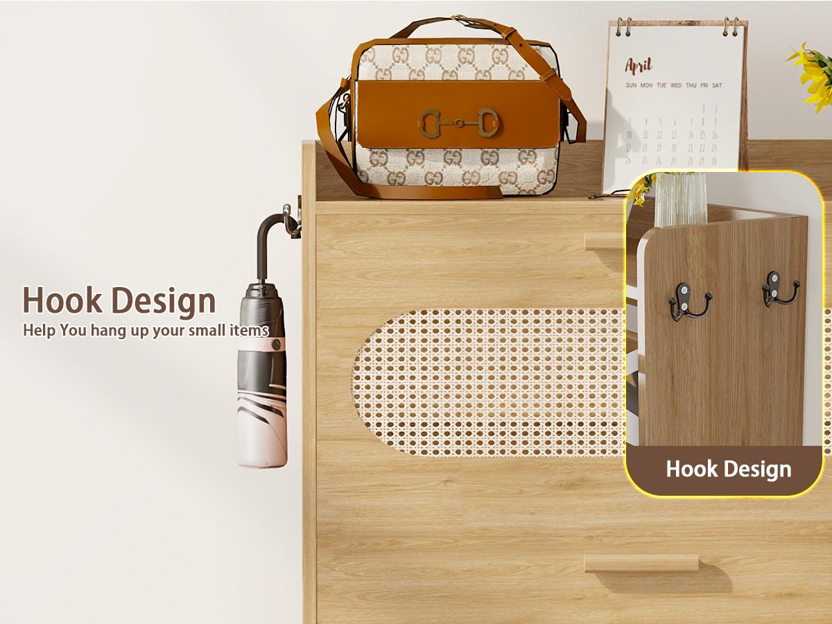 【HolidayHaul】Shoe Cabinet with Doors, 6-Tier Shoe Storage Cabinet with Adjustable Shelves, Wooden 50'' Tall Shoes Rack Organizer Cabinet for Entryway, Front Door, Hallway Closet, Living Room - Blue