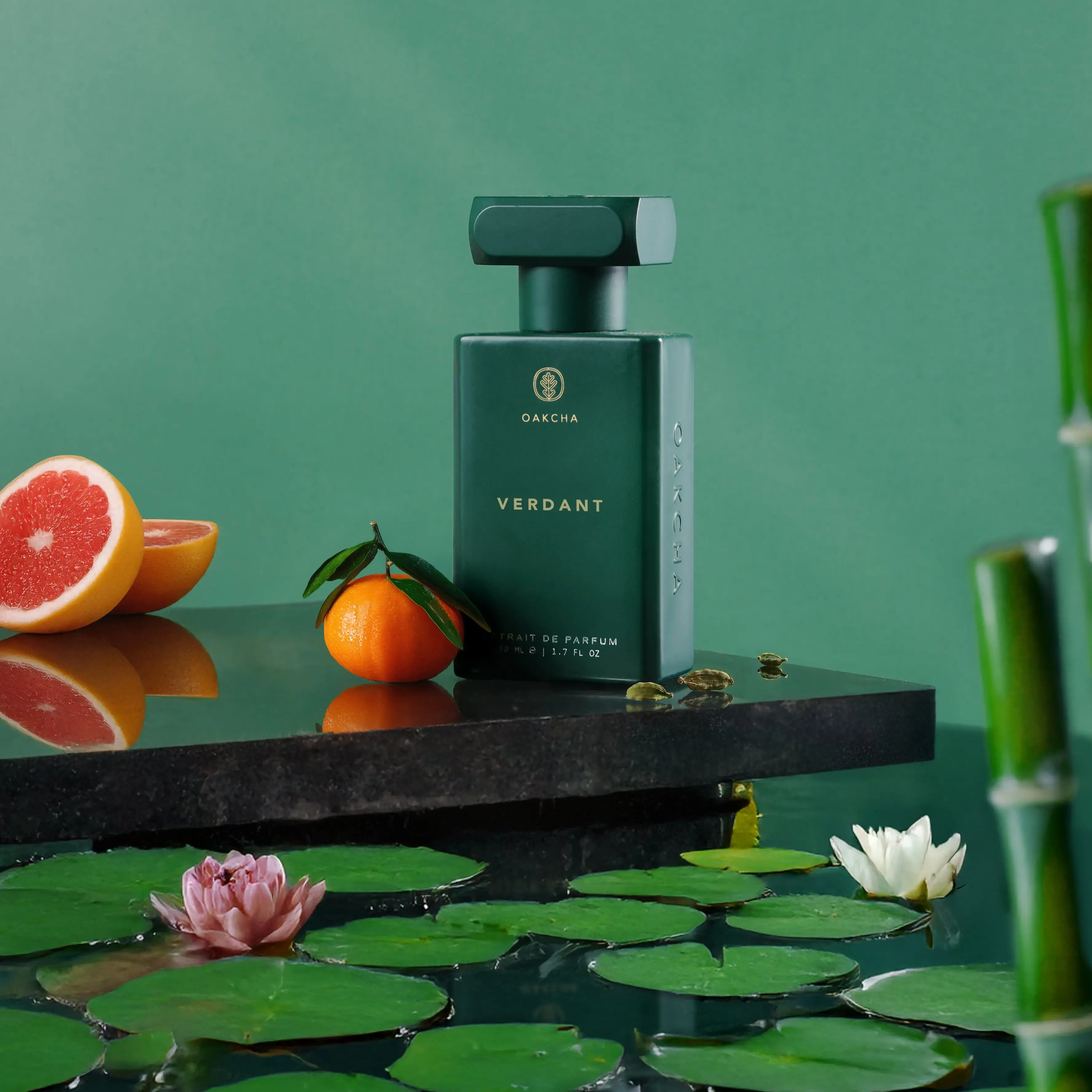 Verdant – Floral Green Herbaceous Extrait de Parfum | Mandarin, Bamboo & Vetiver | Unisex Fragrance