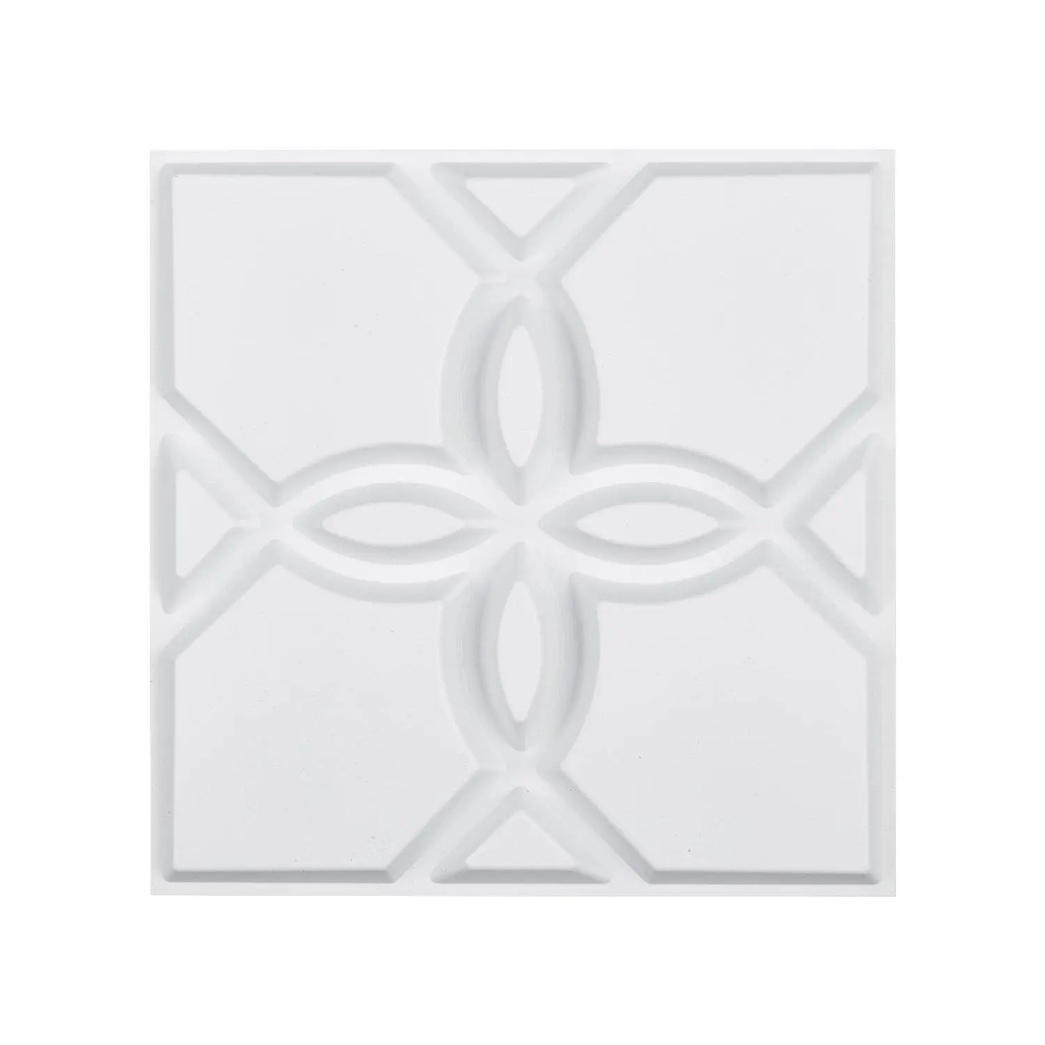 33-Pieces 3D Wall Panels, PVC Glue-Up Geometric Matte White Abstract Bouquet Floral Tiles, 11.81x11.81in, 32 Sq.Ft Generous Coverage Area, Indoor DIY Home Improvement Wall Accent for Enthusiasts #SohoChic