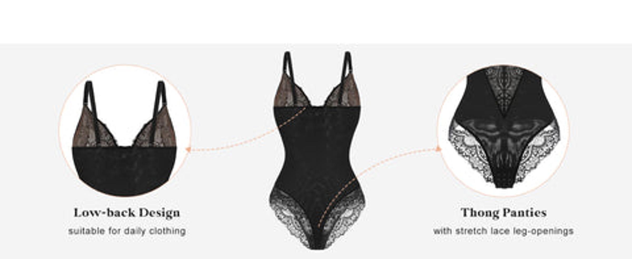 Popilush Fit Shapewear Bodysuit Deep-V Neck Lace Bodysuits Basic Womenswear Tops Or Leather Skirts Underwear Sleeveless Long Sleeve Bodysuit Buckle Breathable Smooth Popilush Fit Shapewear Bodysuit Deep-V Neck Lace Bodysuits Basic Womenswear Tops Or Leather Skirts Underwear Sleeveless Long Sleeve Bodysuit Buckle Breathable Smooth