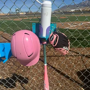Personalized Dugout Organizer | Softball & Baseball Fence Gear Holder