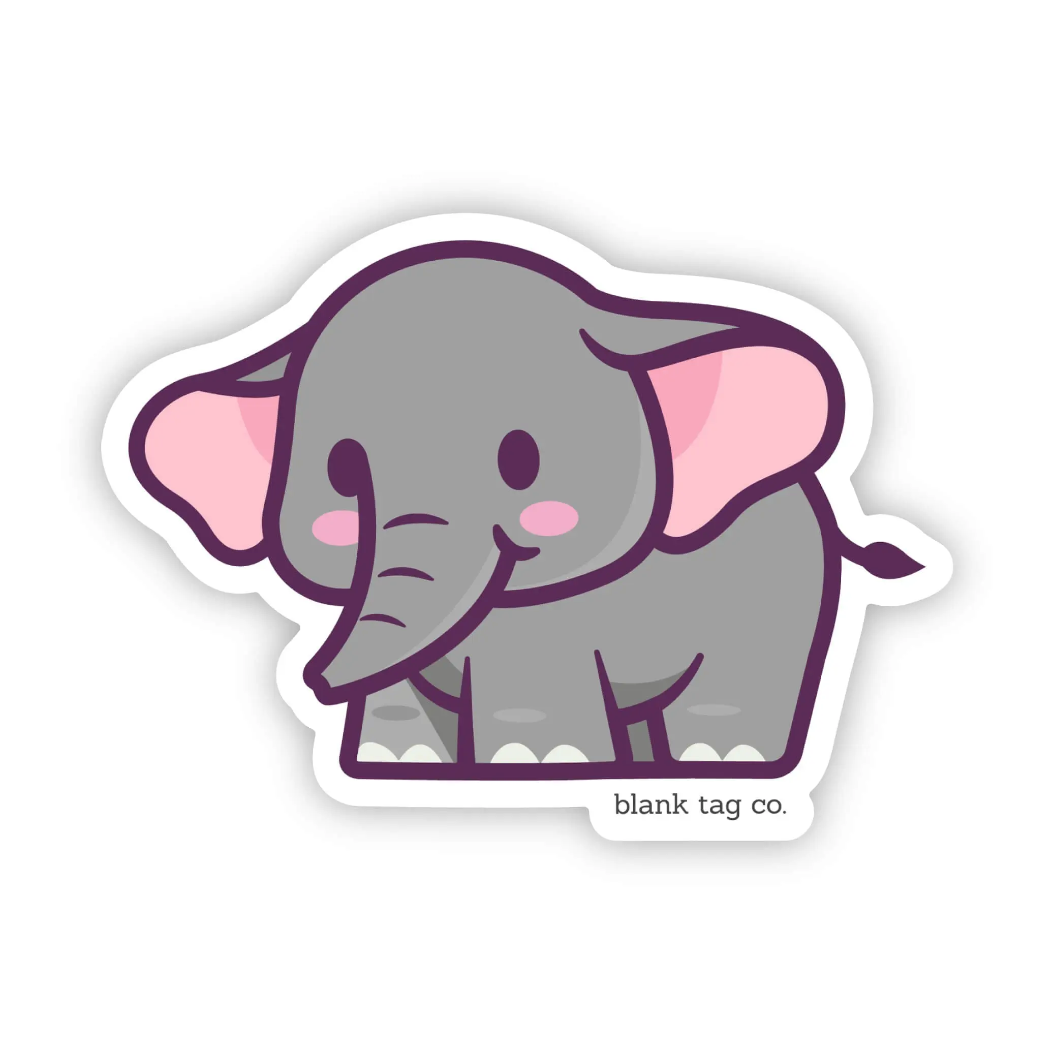 Blank Tag Co.® Waterproof Sticker - Elephant