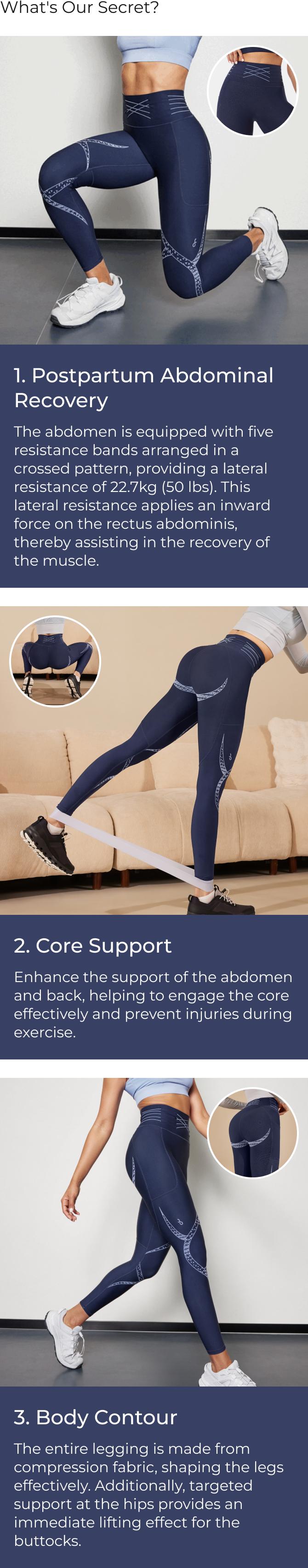 Fanka PowerCore Resistance Leggings - Built-in Resistance Bands, High-Waist, Core Support, Postpartum Recovery #TikTokShopHolidayHaul