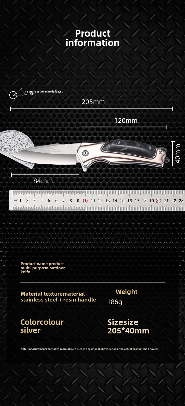 Top Rated Lightweight Foldable Utility Gear - Resin Handle Stainless Steel Tool, Trending EDC Pick for Camping Hiking Survival Trips, Ideal Gift for Outdoor Lovers & Adventure Seekers