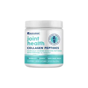 NativePath Joint Health Advanced Formula, Type 1 & 3 Peptides with Fortigel & Verisol, Grass-Fed Unflavored Collagen for Women & Men, 30 Servings