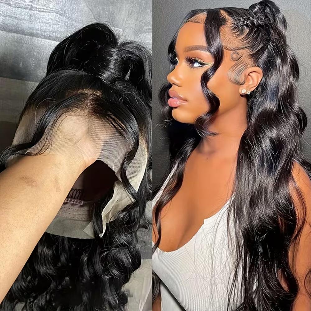 【30"=$107】Redice 360 HD Full Lace Front Wig Human Hair Body Wave Lace Front Wigs Human Hair  180 Density Pre Plucked Drawstring Lace Front Wig Glueless Hidden Strap Frontal Wigs for Women