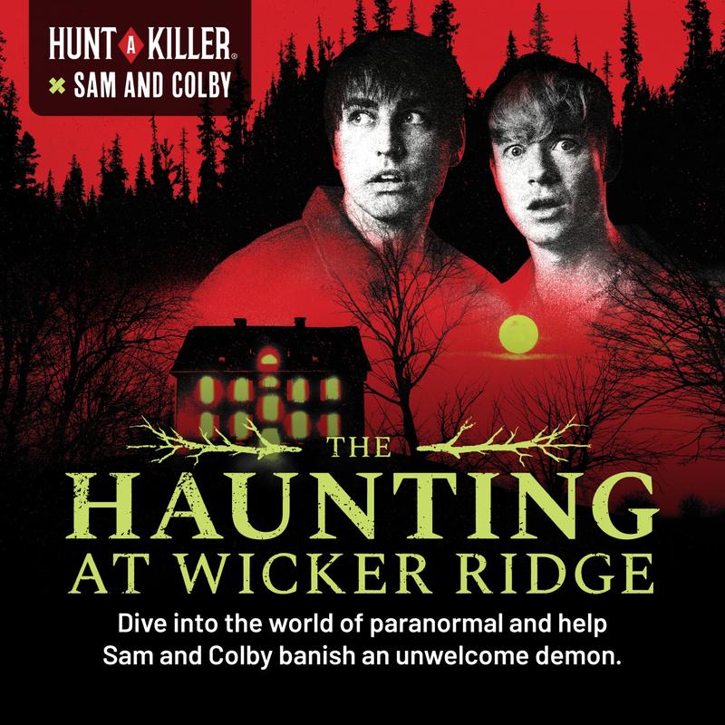Hunt A Killer x Sam and Colby: The Haunting at Wicker Ridge – Paranormal Mystery Board Game, 90–120 Min Gameplay, Ages 14+