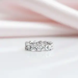 Butterfly Design Infinity Wedding Ring Band