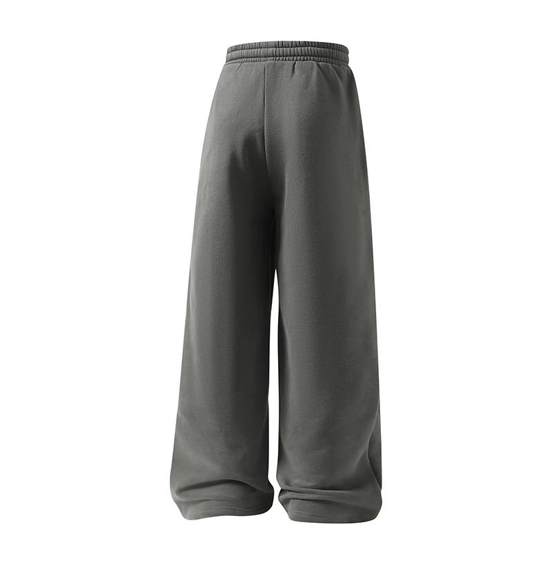 Men's Fleece Thermal Lined Sweatpants  Oversize Drawstring Waist Casual Loose Pants for Fall Winter School Season Daily Wear Stylish Menswear