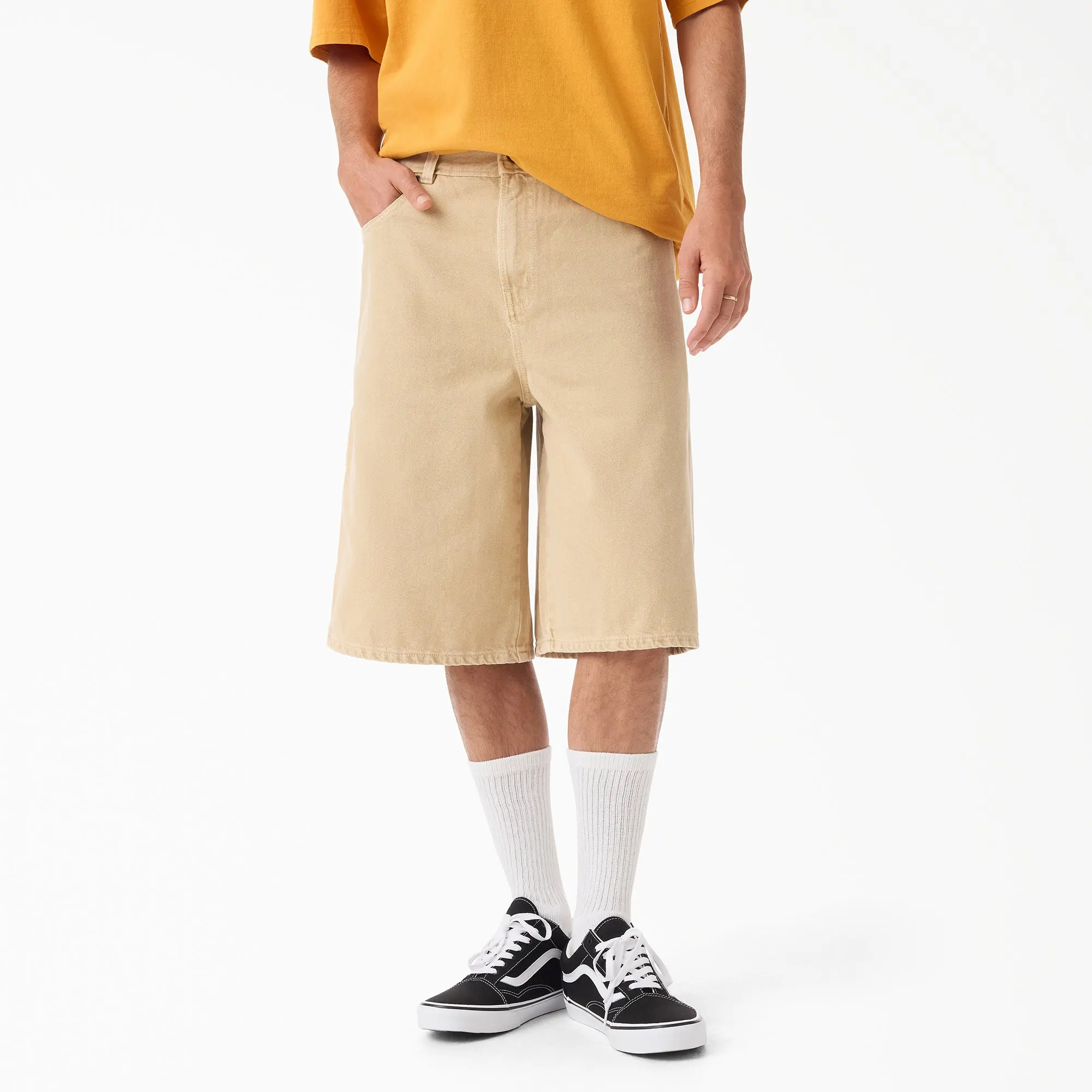 Dickies Men's 958 Loose Short Jeans, 13", 100% Cotton Loose Fit, Workwear Casual Everyday Style