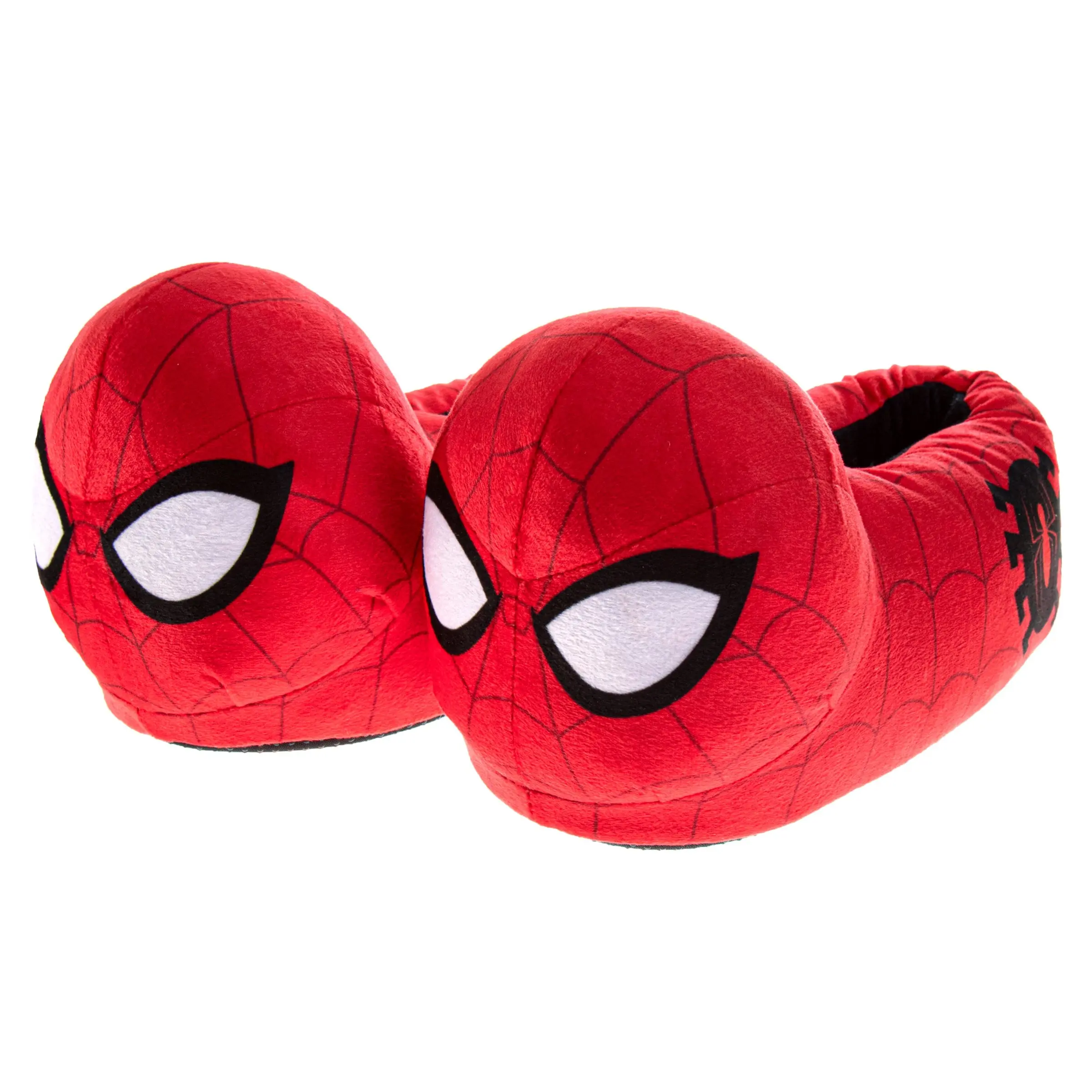 Josmo Men's Marvel Spider-Man Slippers, Plush Slip-On House Shoes with Cushioned Footbed, Lightweight and Cozy for Indoor Lounging, Indoor Slipper, Lightweight Slippers