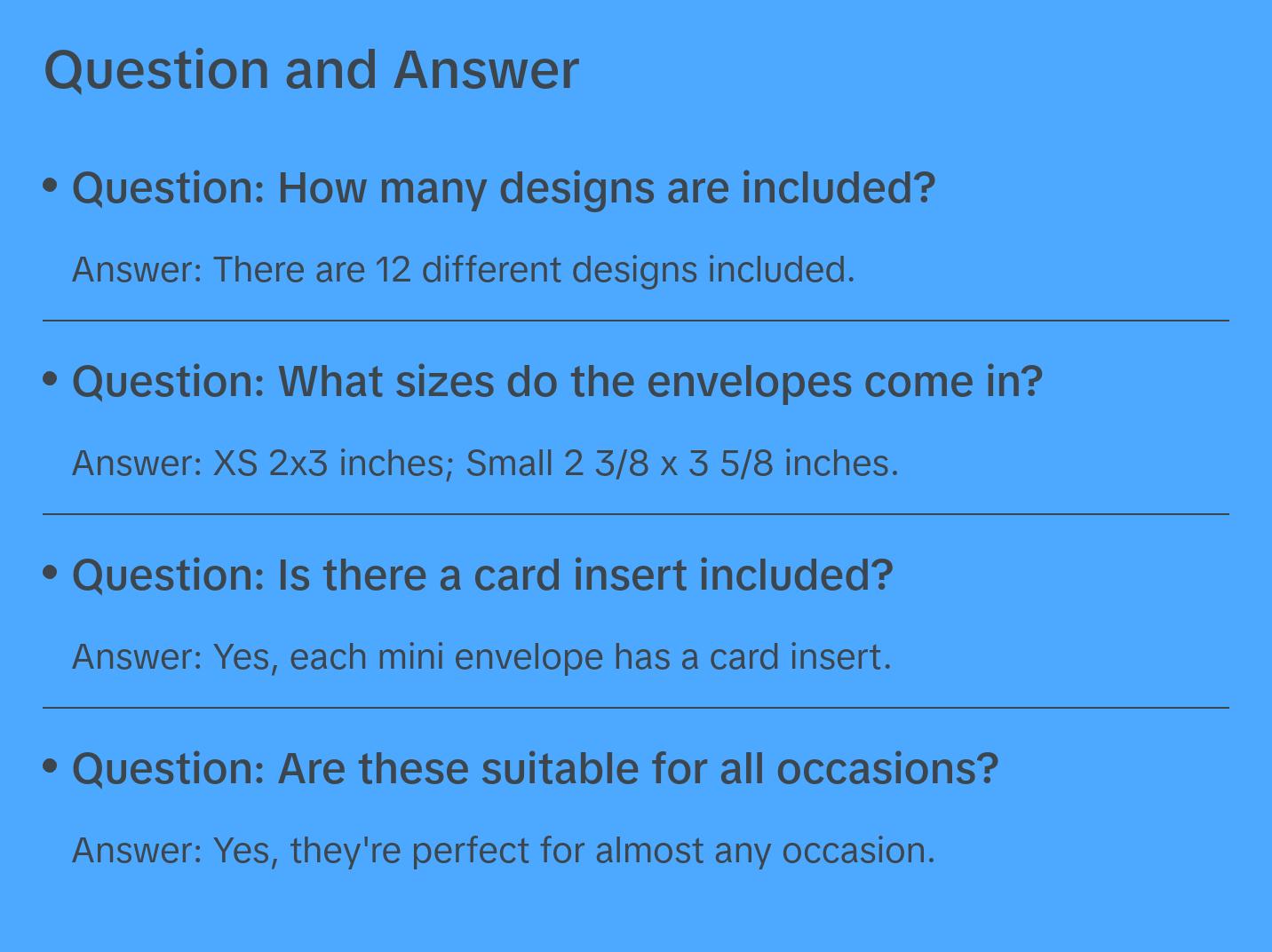 Assorted Floral Mini Envelopes-Mini Cards-Note Cards