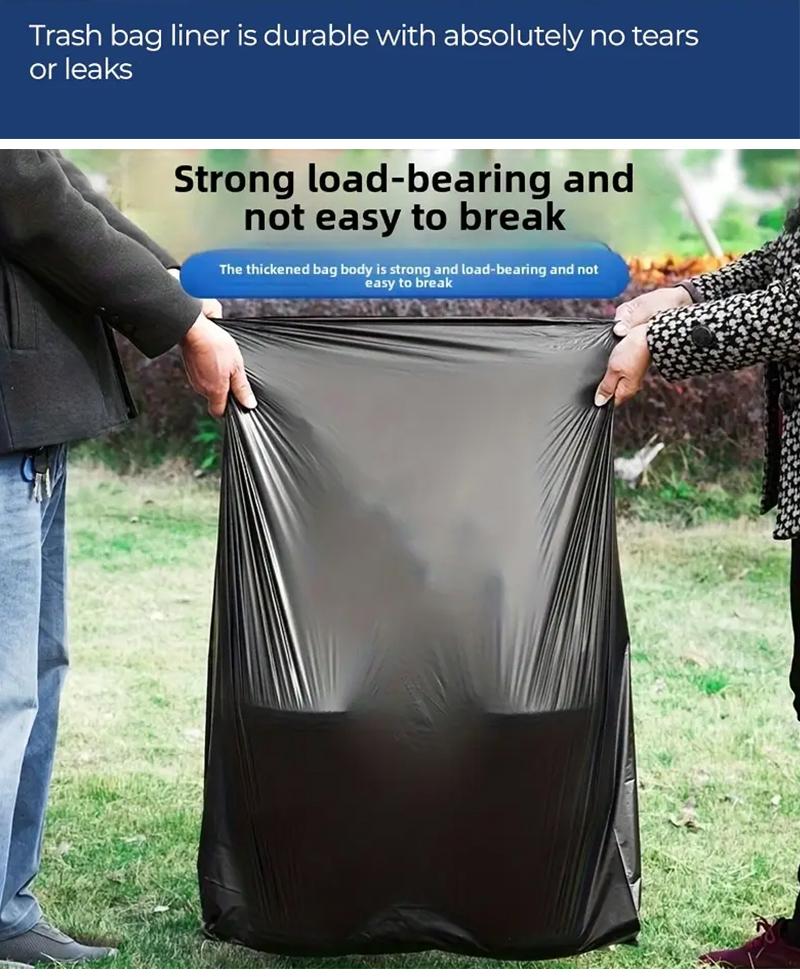 MegaFlex 60 Bags 33 Gallon Disposable Large Garbage Puncture Tear Resistant Trash Bags Durable Leak Proof Easy To Use For Industrial Garden Home And Commercial Use
