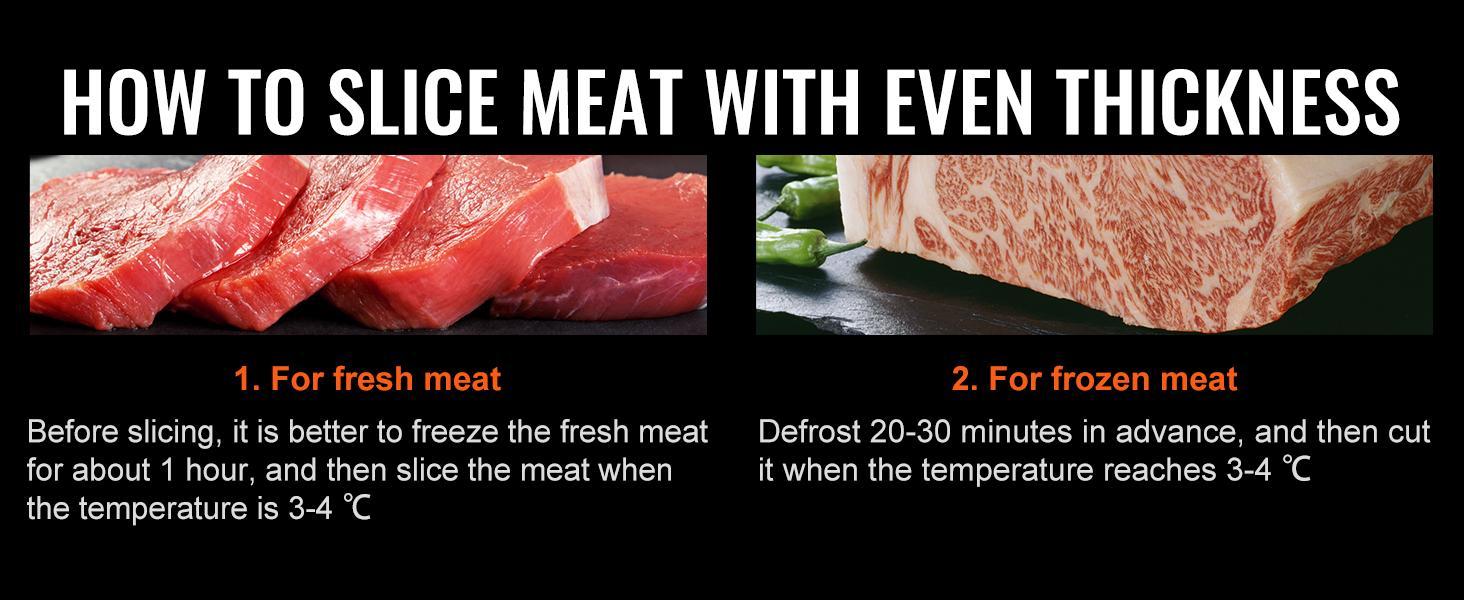 VEVOR Meat Slicer, TikTokShopBlackFriday, 200W Electric Deli Slicer, with Two 7.5" Stainless Steel Removable Blade, 0-15mm Adjustable Thickness for Home Use, Food Slicer Machine for Meat Cheese Bread