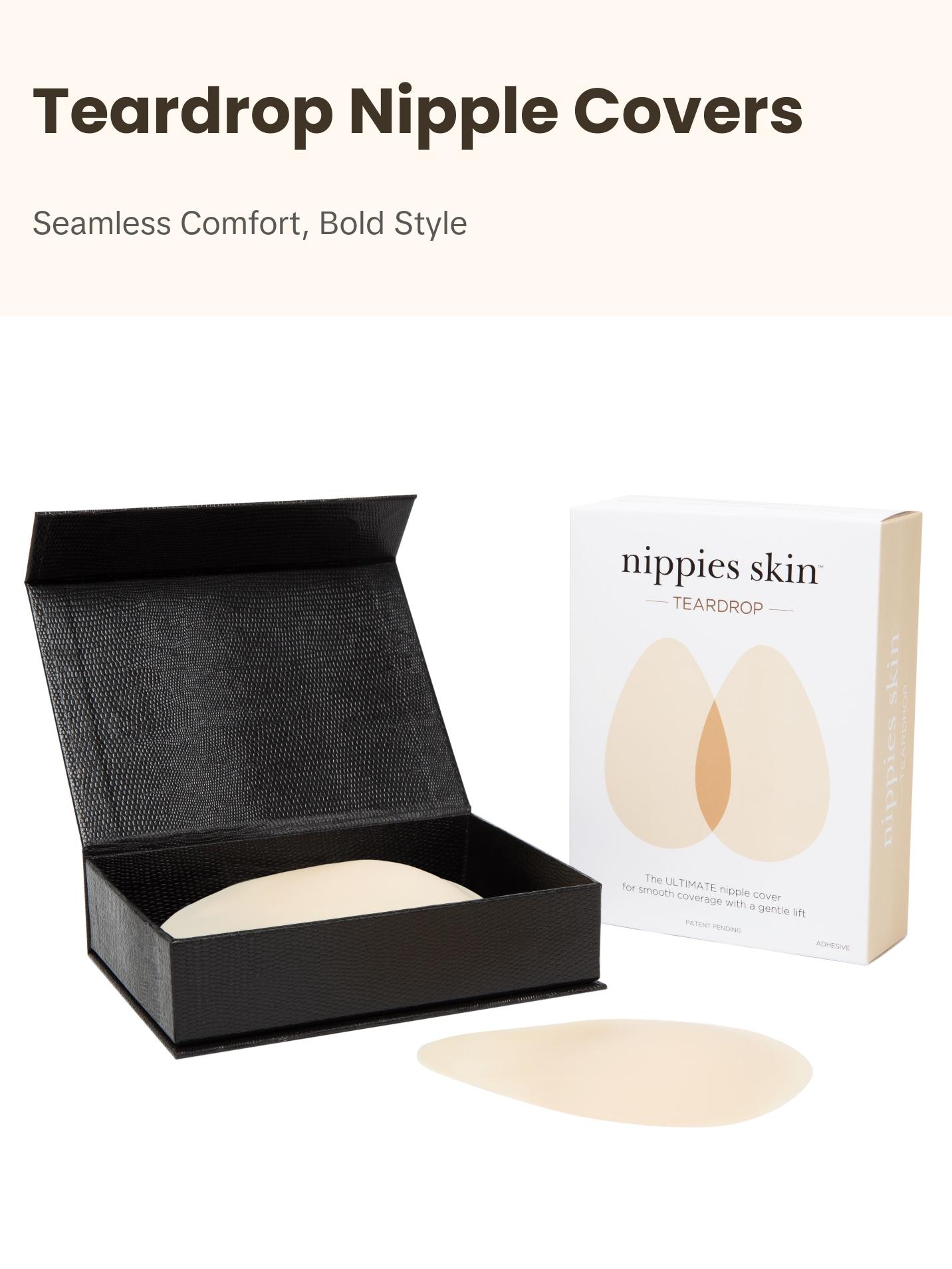 Nippies Skin Teardrop Adhesive Nipple Covers, Fits A-B Cups