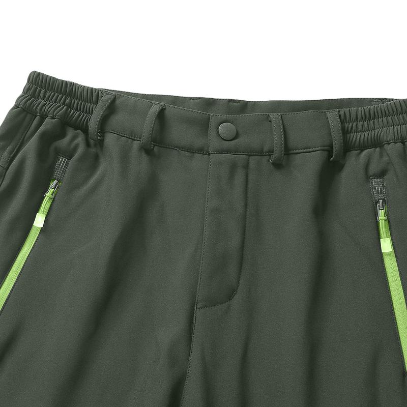 Men's Winter Ski Rainproof Pants, Multi-Pocket Outdoor Work Pants, Autumn Cool Casual Trousers with Free Belt, Men's Outdoor Waterproof Windproof Harem Pants, Versatile All-Season Activities Trousers, Men's Clothing Collection