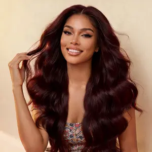 【NEW】Nadula 7x5 Bye-Bye Knots & 13x4 Pre-Everything Lace Frontal Purple Black Cherry Layered Straight & Loose Wave With Invisi Drawstring Wig TikTokShopStockUp