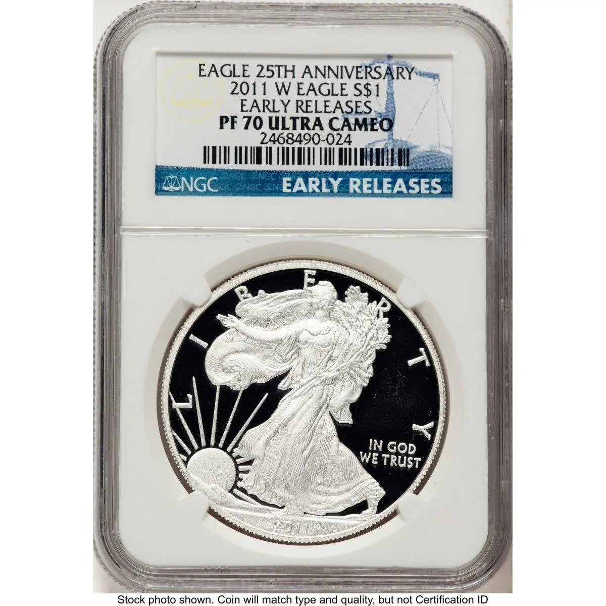 Modern Bullion Coins (2011-W Proof Silver Eagle 1 oz ER Blue)