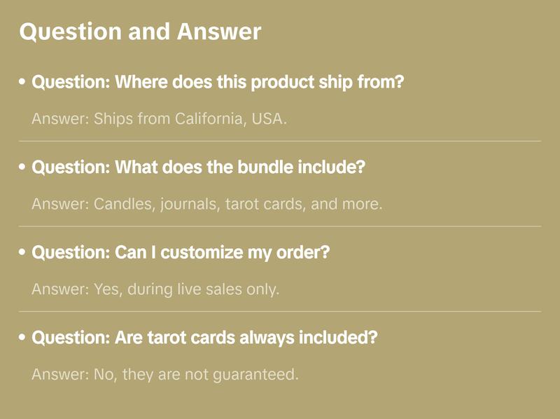 Ships From California Celestial Witchy Spell Candle, Journal, Accessories, Tarot/ritual/spell Cards or Books, Bundle Gift Set