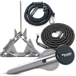 18'' SPIKE ANCHOR + 7LB TRIANCHOR + 2 ANCHORMATE BUNGEE LINES (7'-14' AND 14'-50')