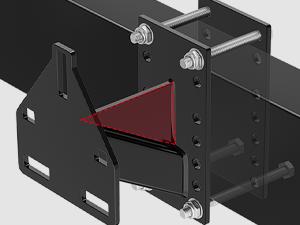 Nilight Spare Tire Carrier 3-Nuts Design Boat Trailer Carrier Bracket Utility Trailer Accessories Fits 4 & 5 & 6 Lugs Trailer Wheels on 4" 4.5'' 4.75'' 5'' 5.5''and 6''Bolt Patterns 150 Lbs