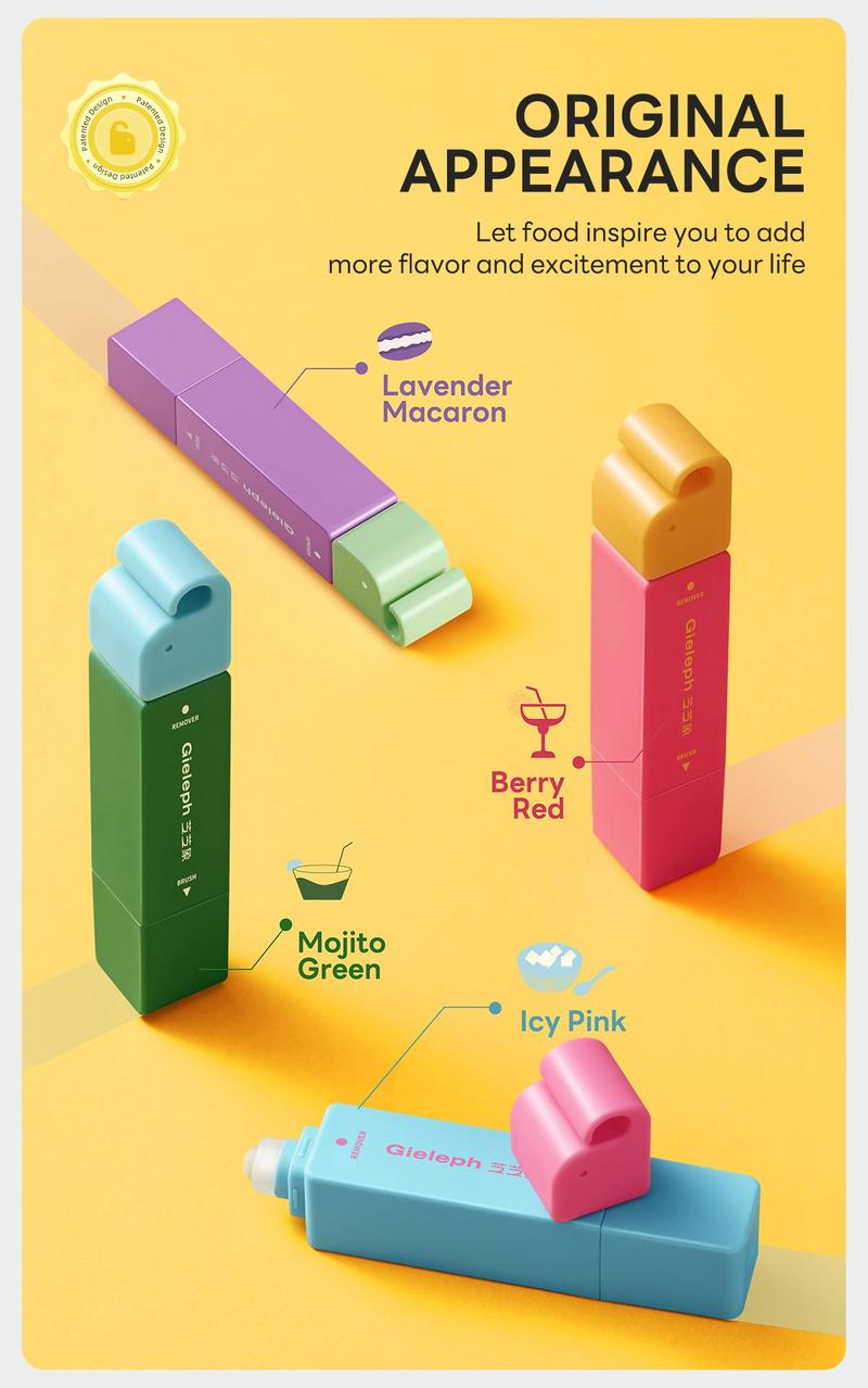 Gieleph Instant Stain Remover Pen for Clothes Fabric Shoes & Bags Portable Dual-Head Stain Eraser Pen Quick Dry Cleaning Pen for Coffee Oil Makeup & Food Stains On-the-Go Fabric Cleaner Instant Spot Cleaner Laundry & Travel Essential Household