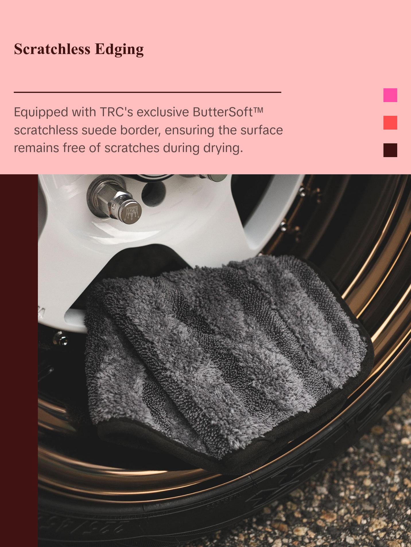 The Rag Company - Gauntlet Car Drying Towel - 70/30 Korean Microfiber, Dries Faster Without Scratching