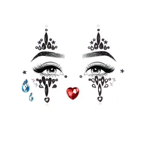 Harlequin Clown Jewels Sticker