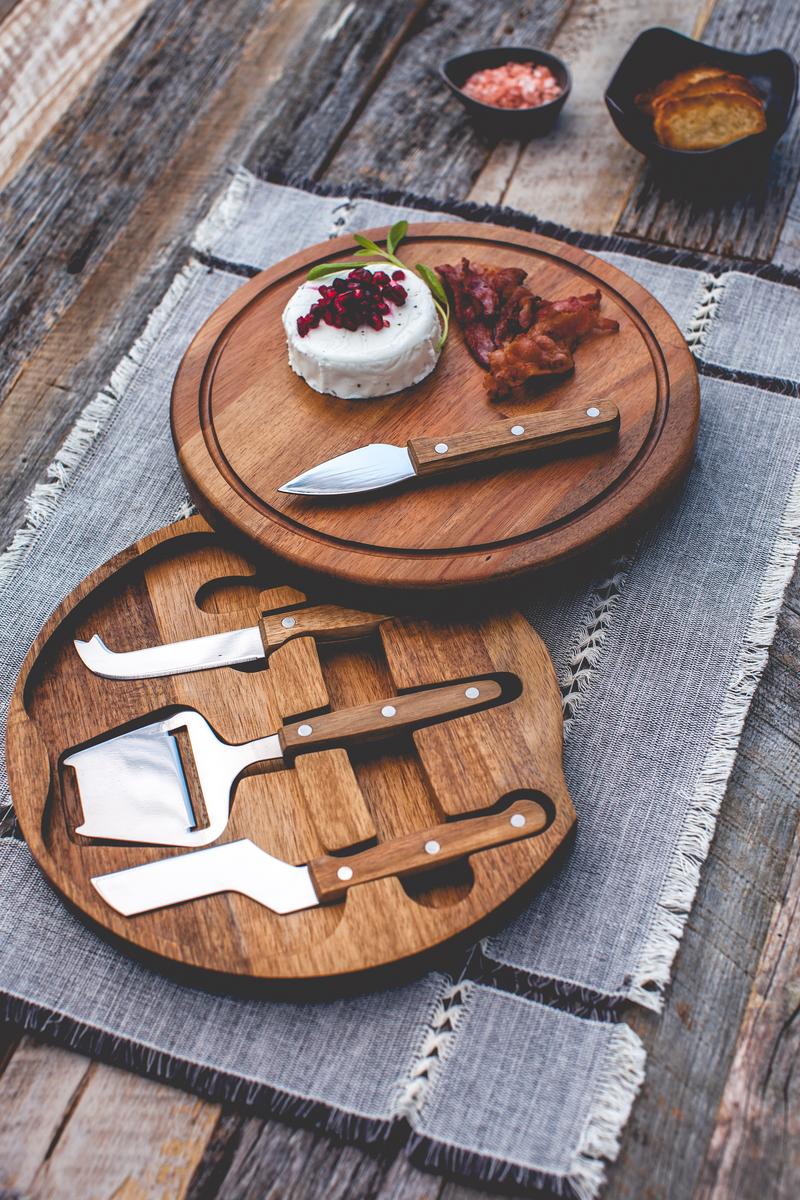 Acacia Circo Cheese Cutting Board & Tools Set, (Acacia Wood)