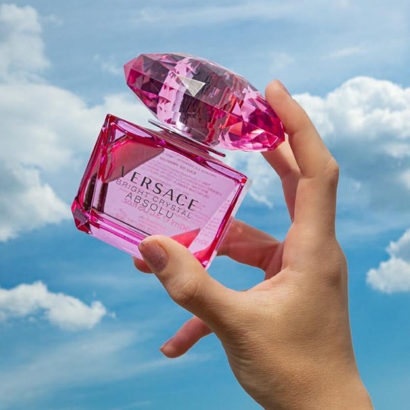 Versace Eros Bright Crystal Absolu for Women 3.0 oz & 1.7 oz Eau de Parfum Spray - Long Lasting Fruity Sweet Floral Fragrance with Rose & Vanilla Notes