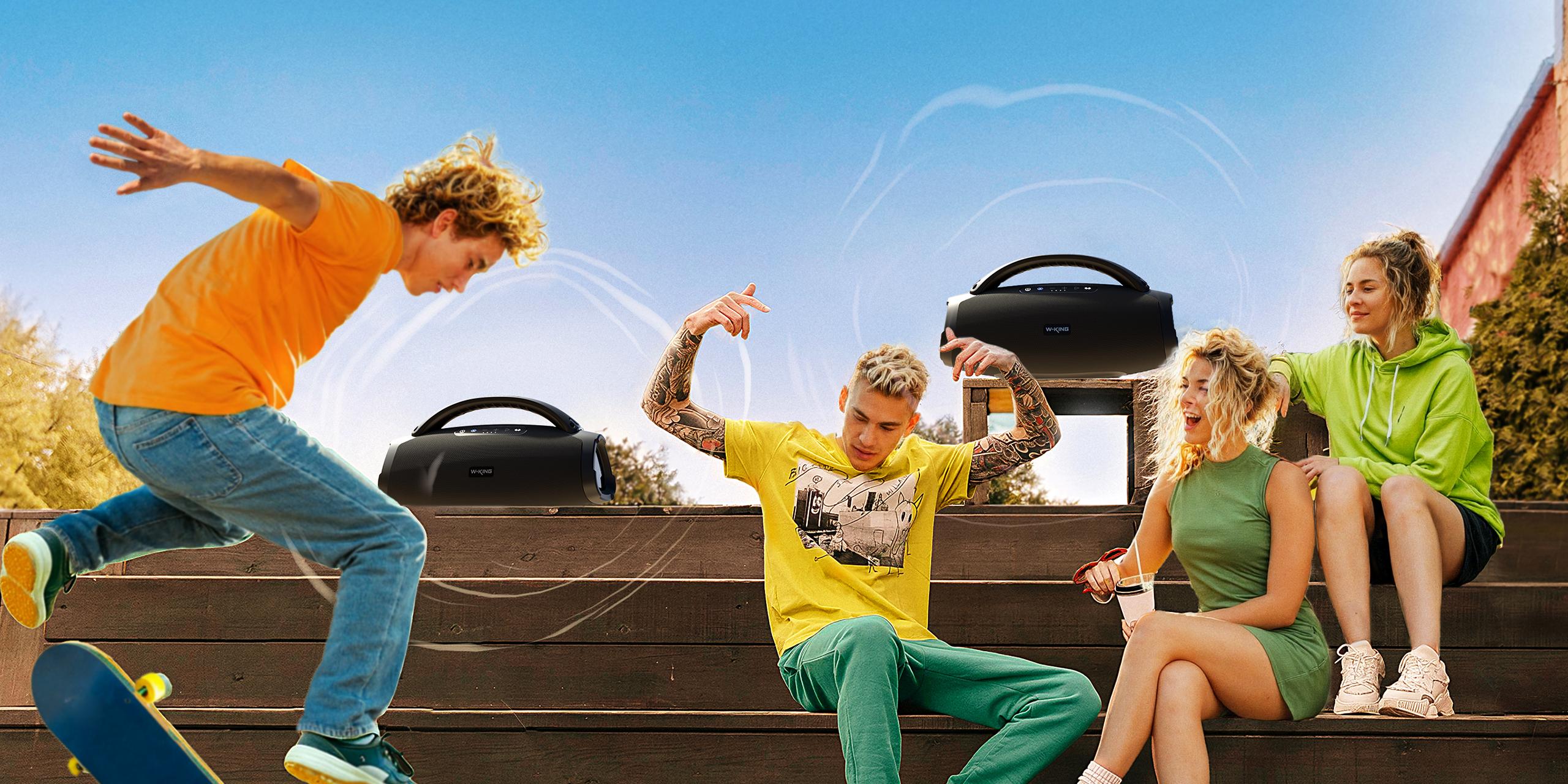 W-KING X20s 140W Powerful Bluetooth Speaker, BT5.4 IPX7 Waterproof Type-C Fast Charge for Outdoor Home Party  Audio