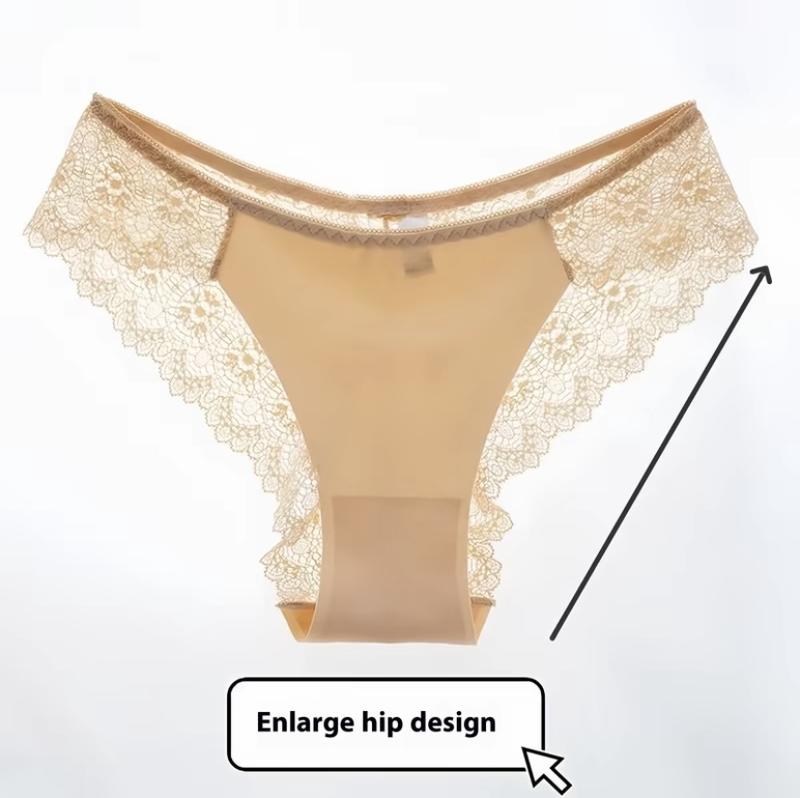 Women's Contrast Lace Panty, Lady Tight Fit SoftElegance Comfy Basic Breathable Knicker for DailyWear, Underwear for Al Seasons, WomenswearCasual Comfy Panties,Breathable Underpants  Seamless High Waist G-String Thongs innersy woman