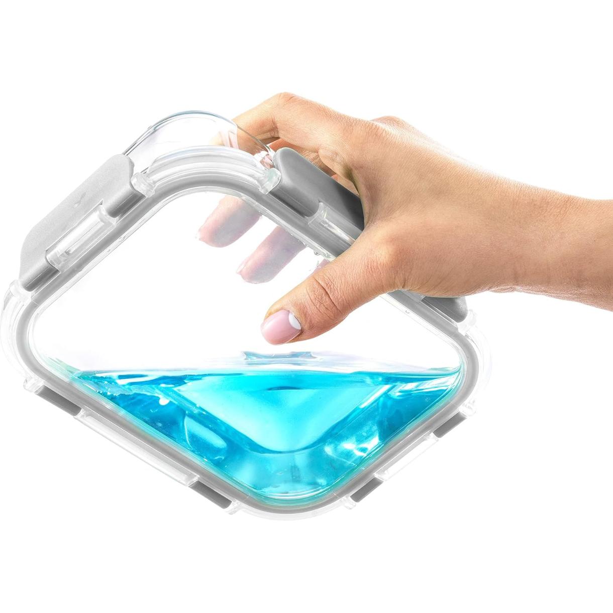 24pc Borosilicate Glass Storage Containers with Lids | 12 Airtight/Freezer Safe Food Storage Containers for Pantry and Kitchen | Meal Prep Container for Lunch | Glass Tupperware Set