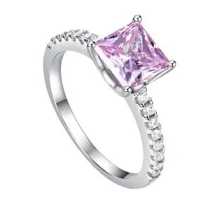 1.5 Ct Fancy Pink Diamond Option Engagement Ring