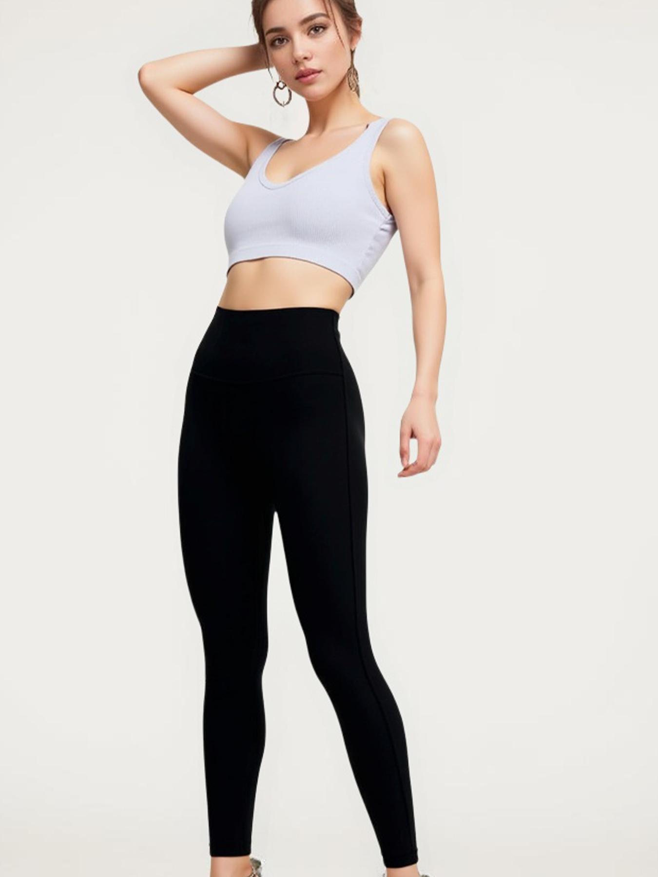 SUOVADUN YFYJK001 Women's High-Waist Seamless Yoga Leggings with Pocket Quick Dry Stretchy Activewear Pants for Fitness Training Breathable Sporty Bottoms Moisture Wicking Hip Lift Available