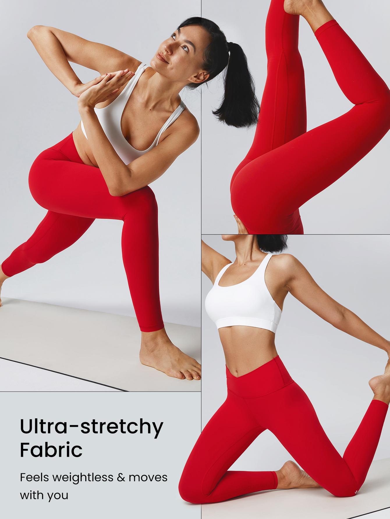 GLOWMODE 24" FeatherFit Crossover Yoga Leggings Buttery Soft High Stretch TikTokShopBlackFriday