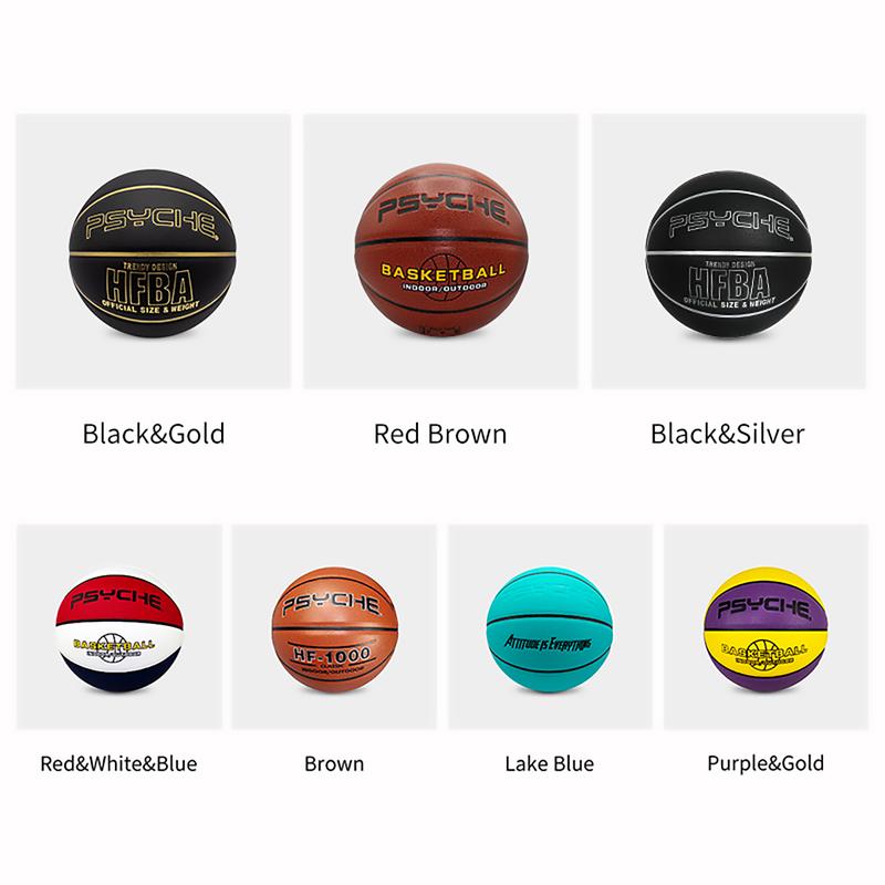 PSYCHE Basketball Ball Original Classic Leather Official Size 7 Indoor Outdoor