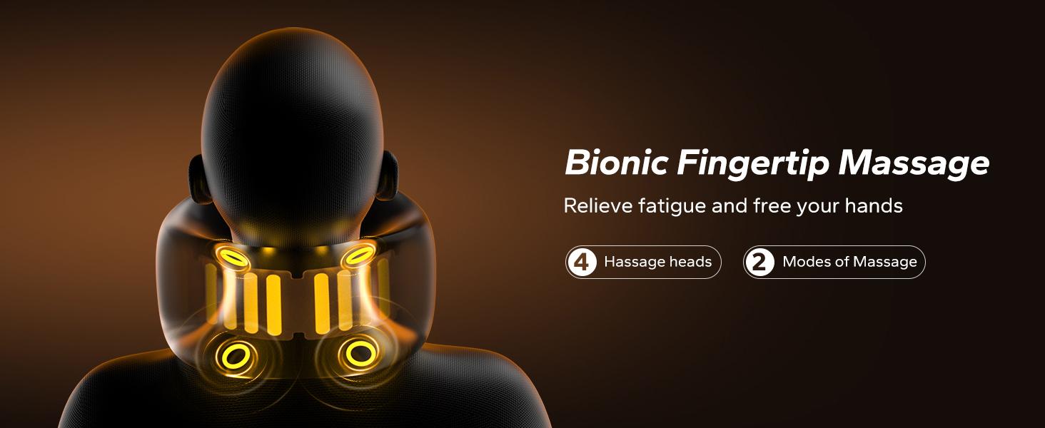 MERACH Neck Massage Pillow with Heat - Ergonomic Travel Neck Cushion Vibration Massager for Deep Relaxation and Comfort Therapy Device SpringStatements