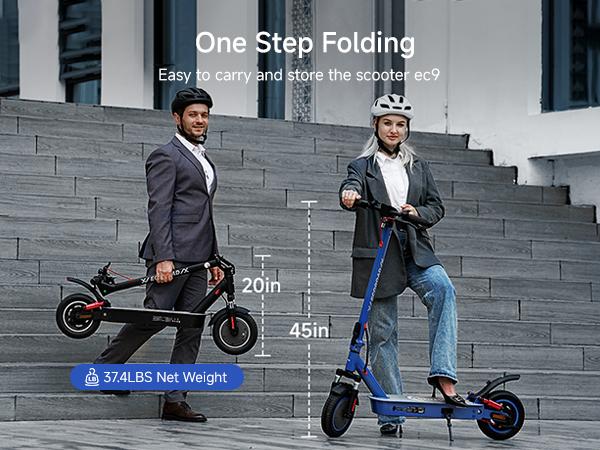 【New Year Sale】 Electric Scooter, 21MPH Max Speed, 500W Powerful Motor, 25-30 Miles Long Range,  36V13Ah Battery Portable Folding Commuting E-Scooter with App Control Dual Braking System App Control Scooteres