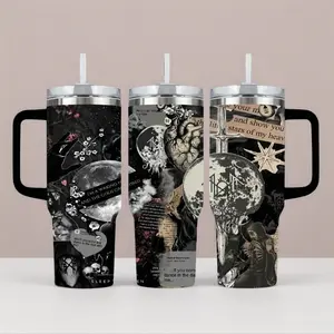 Sleep Token Collage 40oz, 20oz Tumbler, Atmospheric Dark Music Inspired Drinkware, Stainless Steel Insulated Travel Cup for True Fans