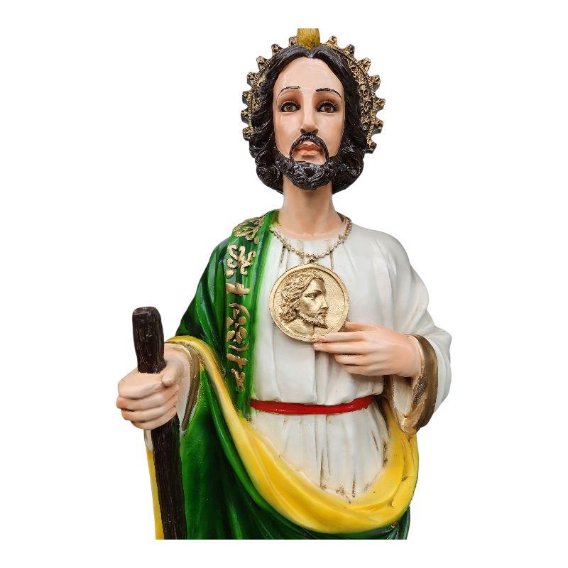 San Judas 36" Inches Tall / 3 Feet Statue - St Jude Standing Figure in Box - New - Hecho en Mexico Religious Saint Decor Ornaments Tadeo